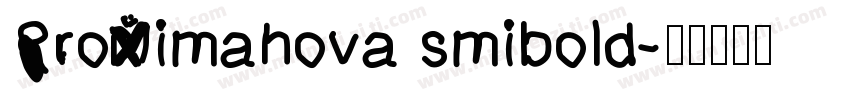 Proximanova smibold字体转换